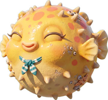 Bibi the pufferfish