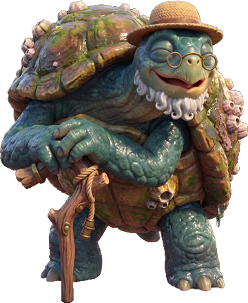 Old Tomo the sea turtle