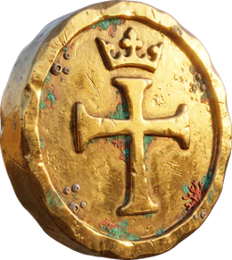 Gold doubloon