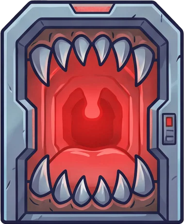 A fake exit with teeth