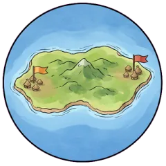 The mainland island shape